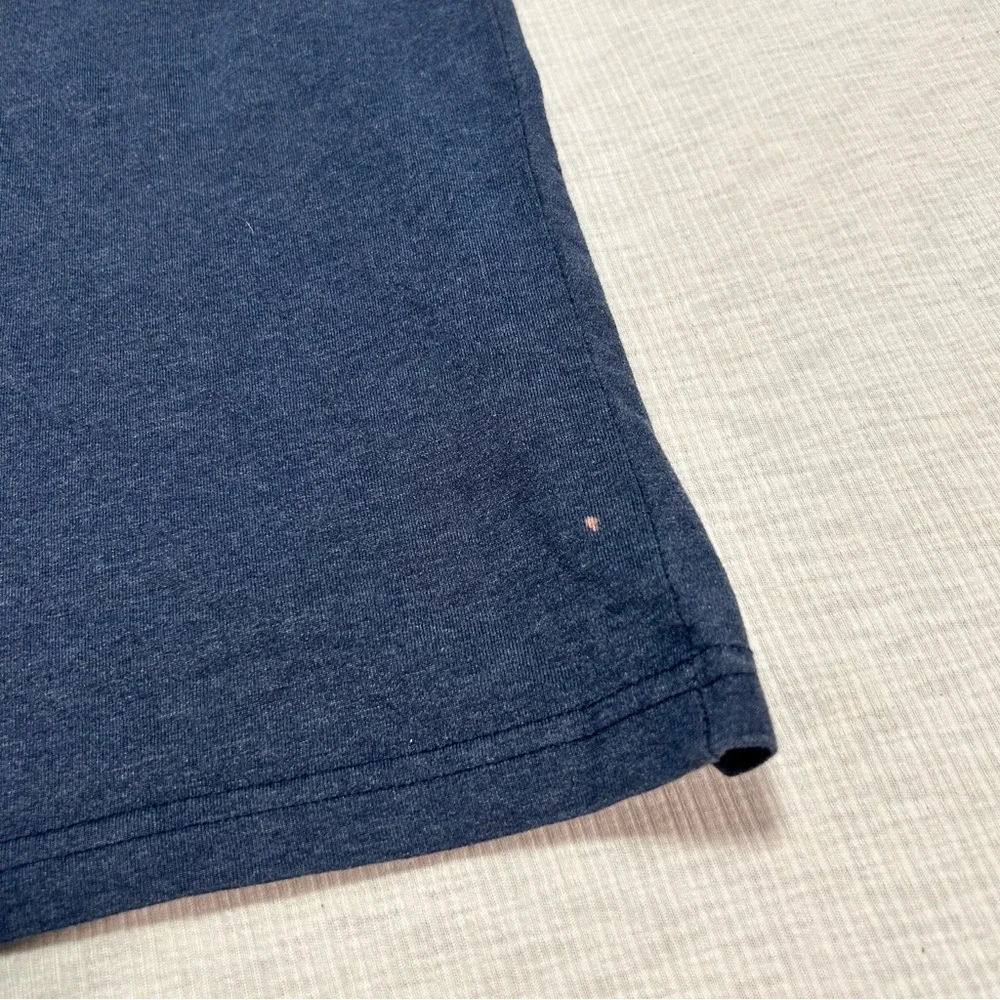 True Religion T-Shirt Medium‎ Men's Loungewear Blue Logo V Neck FLAW